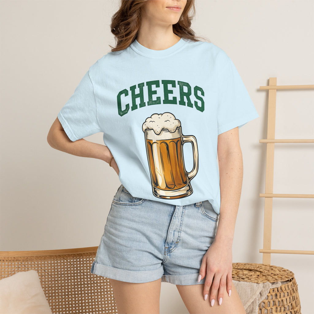Beer Glass Shirt St Patrick's Day Alcohol Gift Women Retro Tee Pint Glass T-Shirt Beer Fan Vintage Tshirt Boozy Graphic Sketch Beer Head