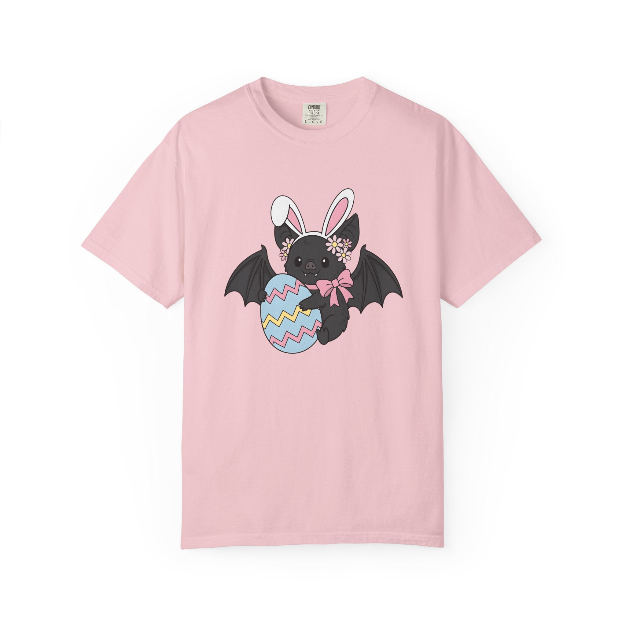 Bat Bunny Ears Shirt Easter Animal Gift Women Cute Tee Bunny T-Shirt Easter Fan Cute Tshirt Creature Graphic Cartoon Easter Egg Tshirt