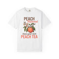 Peach Sprig Shirt Drinks Recipe Gift Women Natural Tee Peach T-Shirt Cocktail Fan Realistic Tshirt Formula Graphic Sketch Petal Tshirt