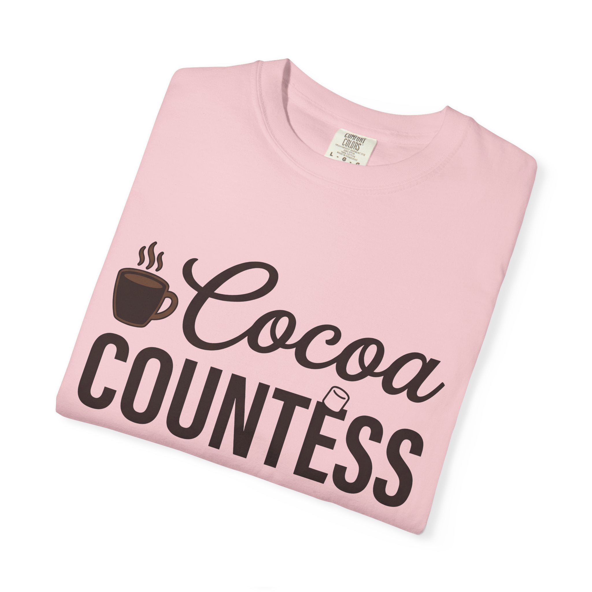 Chocolate Mug Shirt Drinks Snack Gift Women Trendy Tee Hot Chocolate T-Shirt Beverage Fan Cocoa Tshirt Munchie Graphic Basic Marshmallow