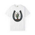 Succulent Horseshoe Shirt Cowgirl Rodeo Gift Women Southwestern Tee Succulent T-Shirt Cowboy Fan Western Tshirt Rodeo Graphic Retro Crescent