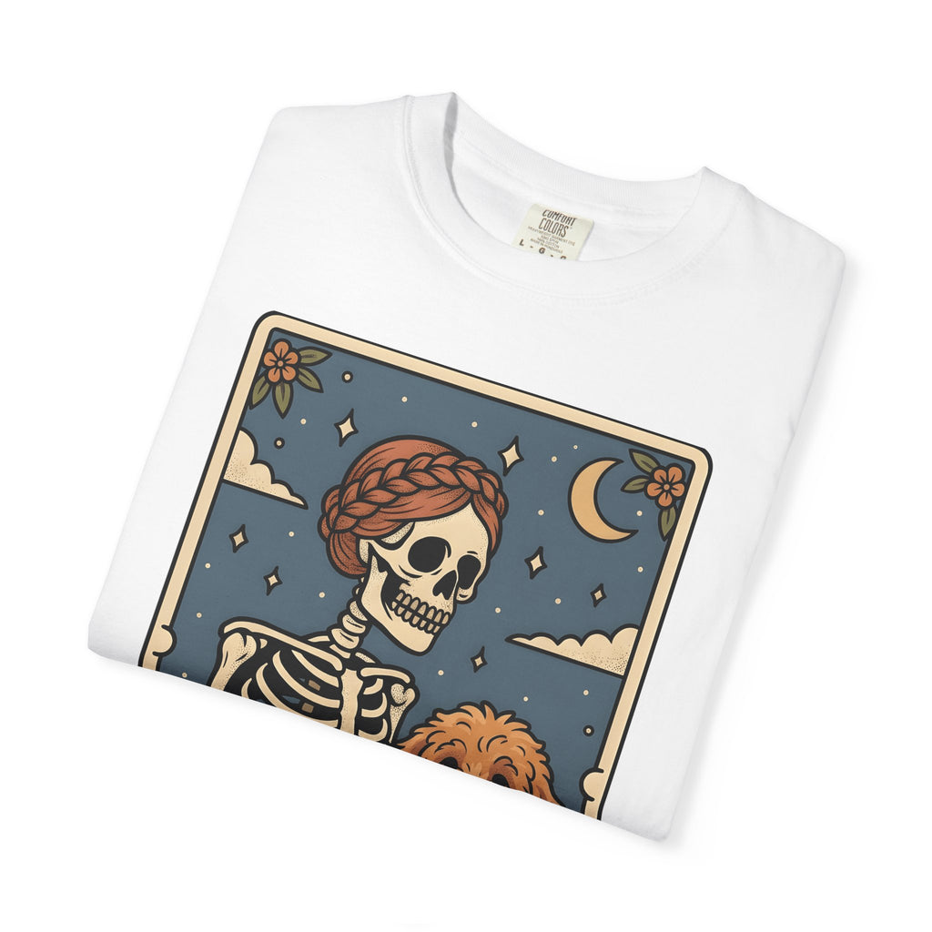 Skeleton Hound Shirt Halloween Pet Care Gift Women Old School Tee Ghost Dog T-Shirt Halloween Fan Retro Tshirt Dog Grooming Graphic