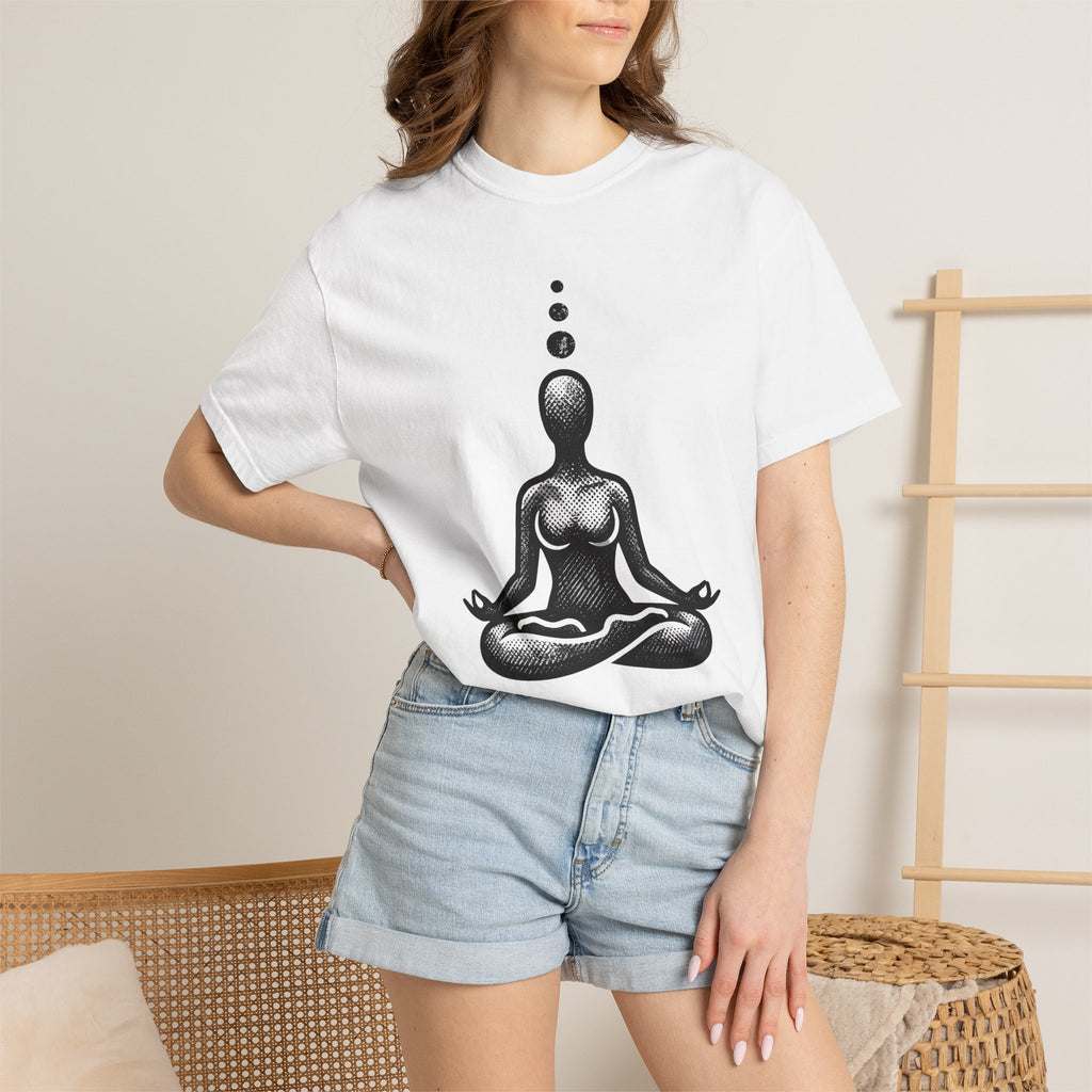 Yoga Posture Shirt Yoga Fitness Gift Women Spiritual Tee Pose T-Shirt Fitness Enthusiast Mystical Tshirt Workout Graphic Clean Relaxation
