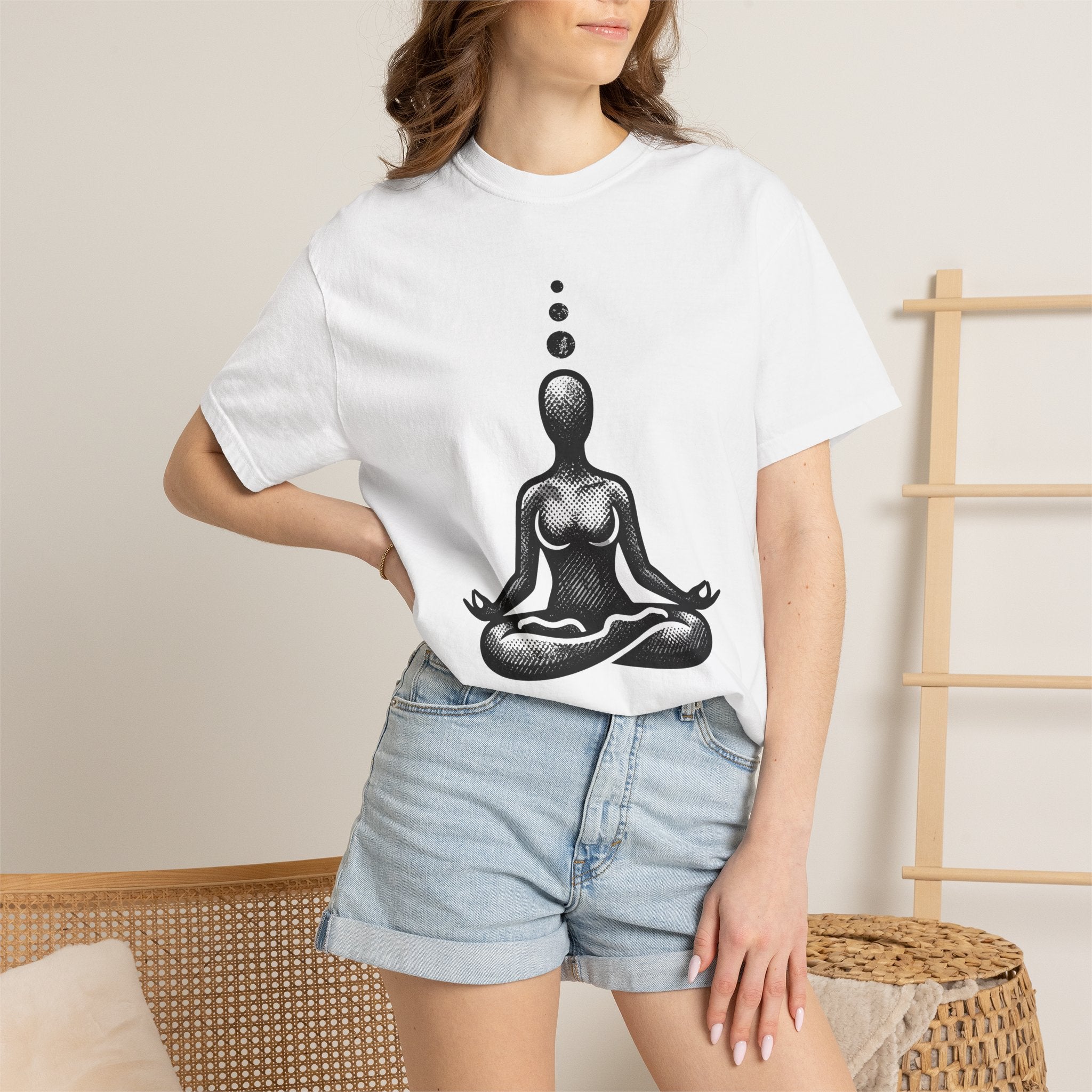 Yoga Posture Shirt Yoga Fitness Gift Women Spiritual Tee Pose T-Shirt Fitness Enthusiast Mystical Tshirt Workout Graphic Clean Relaxation