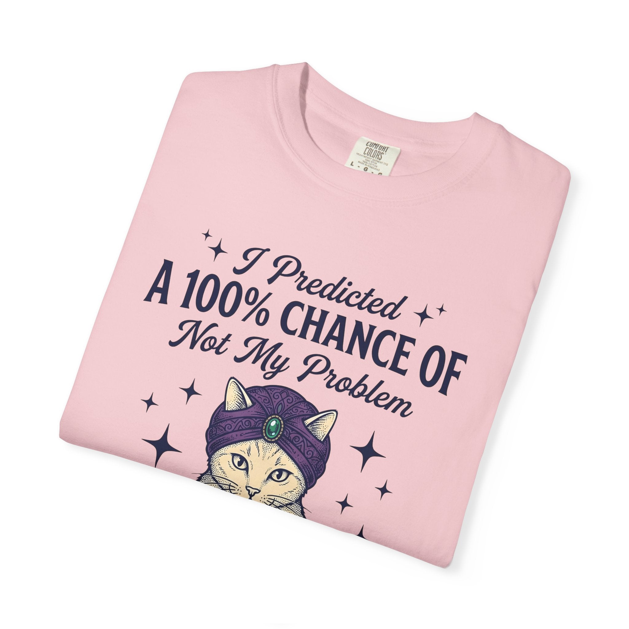 Seer Cat Shirt Cat Comedy Gift Women Classic Tee Kitty Cat T-Shirt Feline Fan Vintage Tshirt Humor Graphic Cartoon Prophecy Globe Tshirt