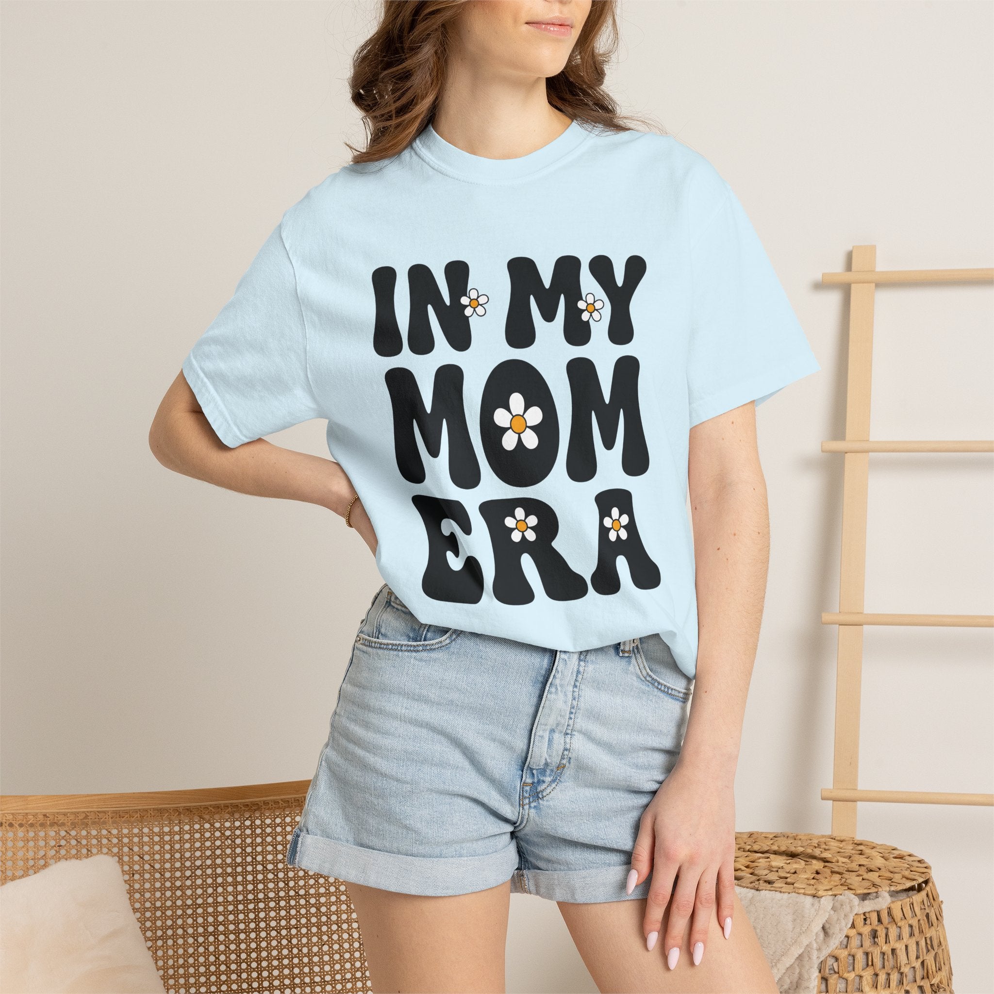 Daisy Bloom Lettering Shirt Moms Hippie Gift Women Psychedelic Tee Floral Typography T-Shirt Motherhood Fan Bohemian Tshirt Bohemian Graphic