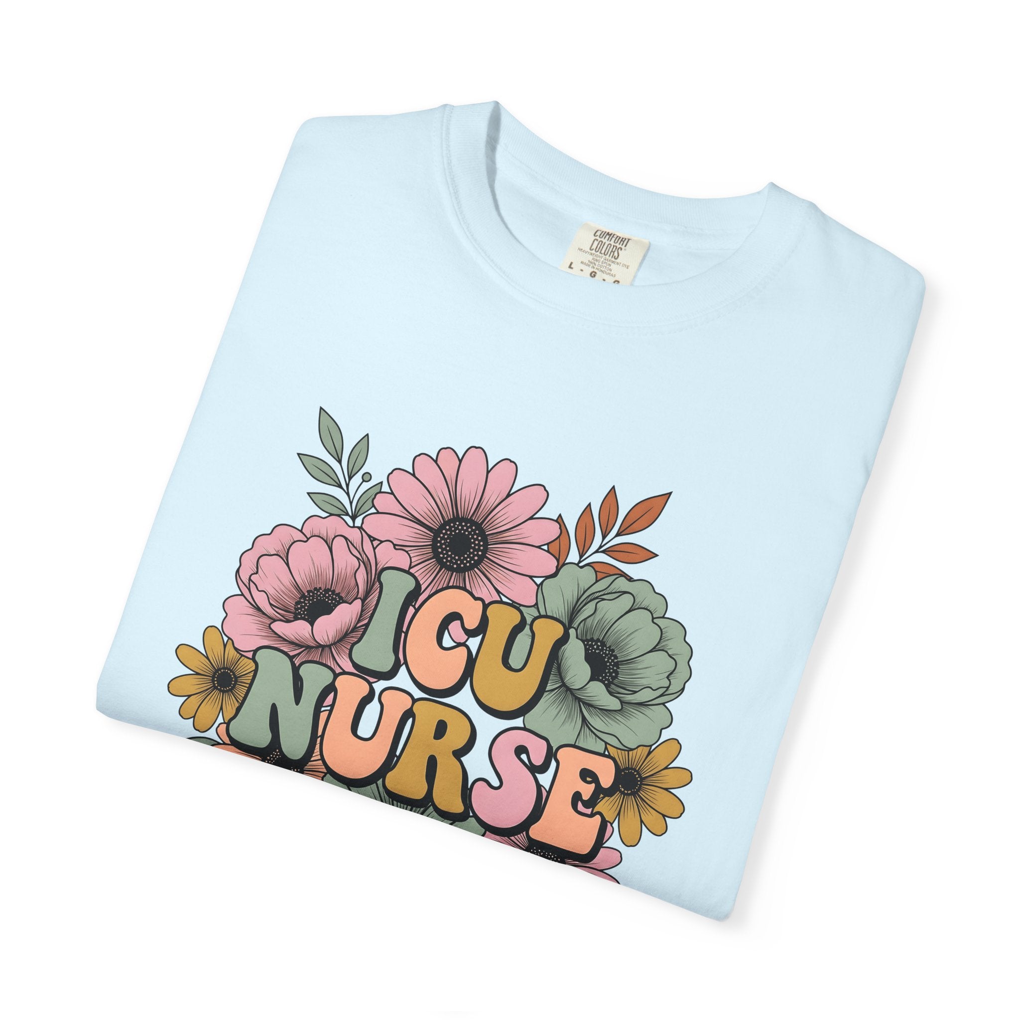 Blossom Bouquet Shirt Nurse Garden Gift Women Folk Tee Flower Arrangement T-Shirt Healthcare Enthusiast Folk Art Tshirt Gardening Graphic
