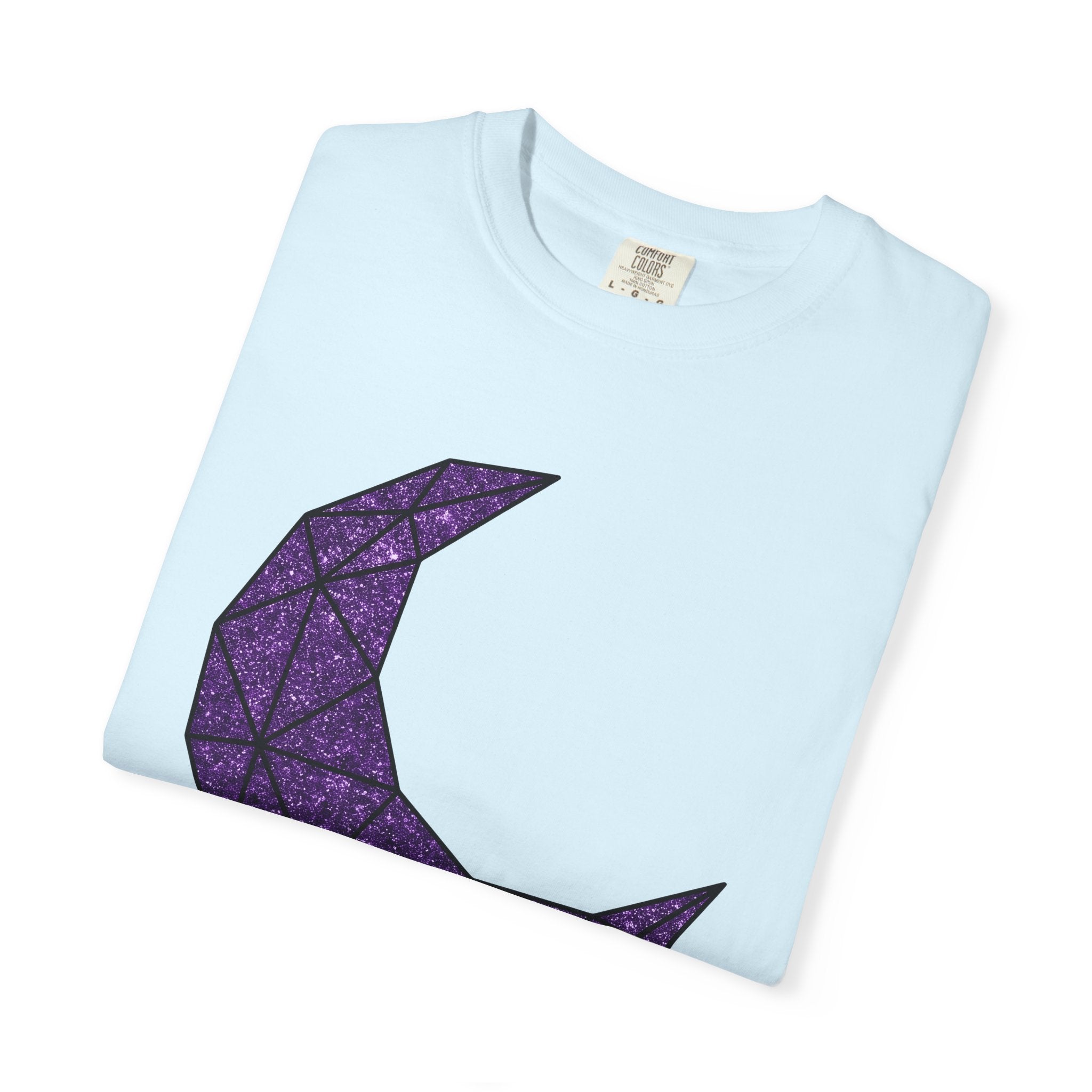Geometric Moon Shirt Boho Chic Astrology Gift Women Shimmer Tee Lunar T-Shirt Bohemian Fan Glamorous Graphic Tshirt Clean Jewel Tshirt