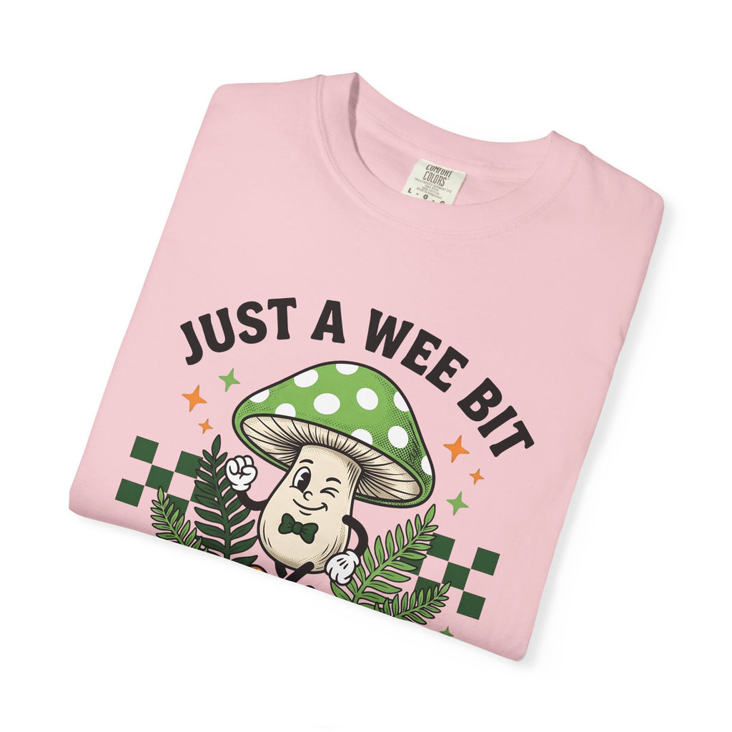 Shroom Character Shirt St Patrick's Day Mysticism Gift Women Sketch Tee Mushroom T-Shirt Luck Enthusiast Drawing Illustration Old School