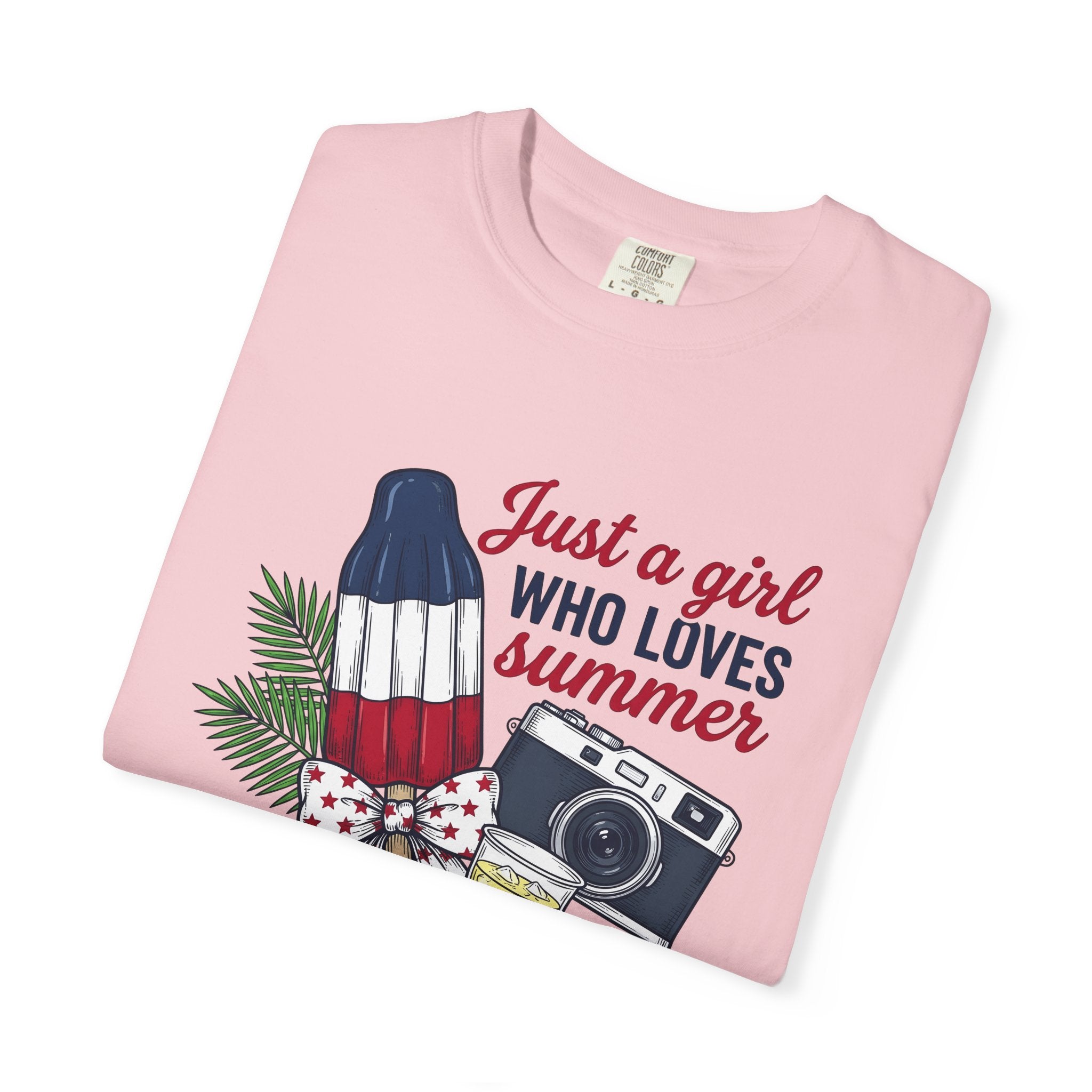 Patriotic Popsicle Shirt 4th Of July Summer Gift Women Hand Drawn Tee Popsicle T-Shirt Independence Day Fan Illustrated Tshirt Summer