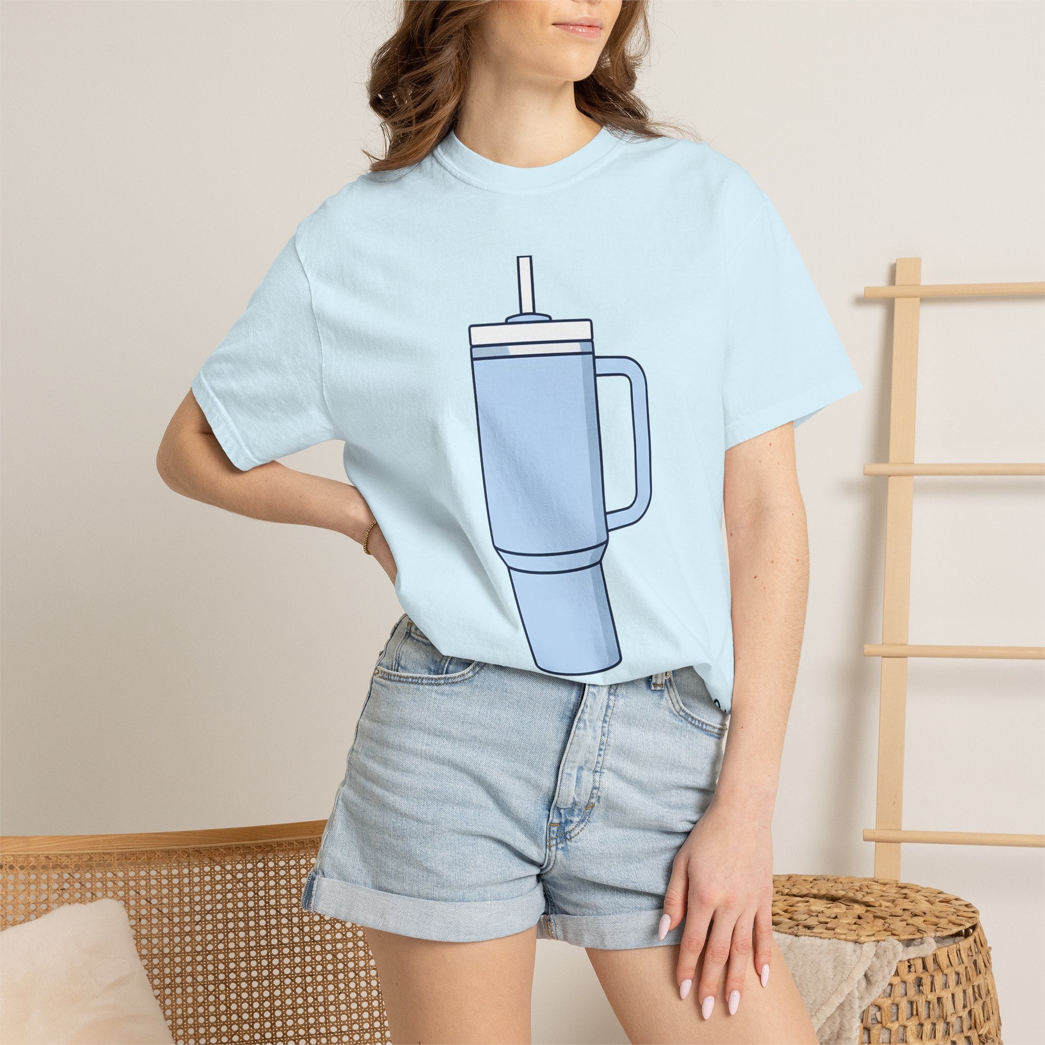 Hydration Bottle Shirt Drinks Lifestyle Gift Women Basic Tee Water Bottle T-Shirt Beverage Fan Water Bottle Tshirt Lifestyle Graphic Trendy