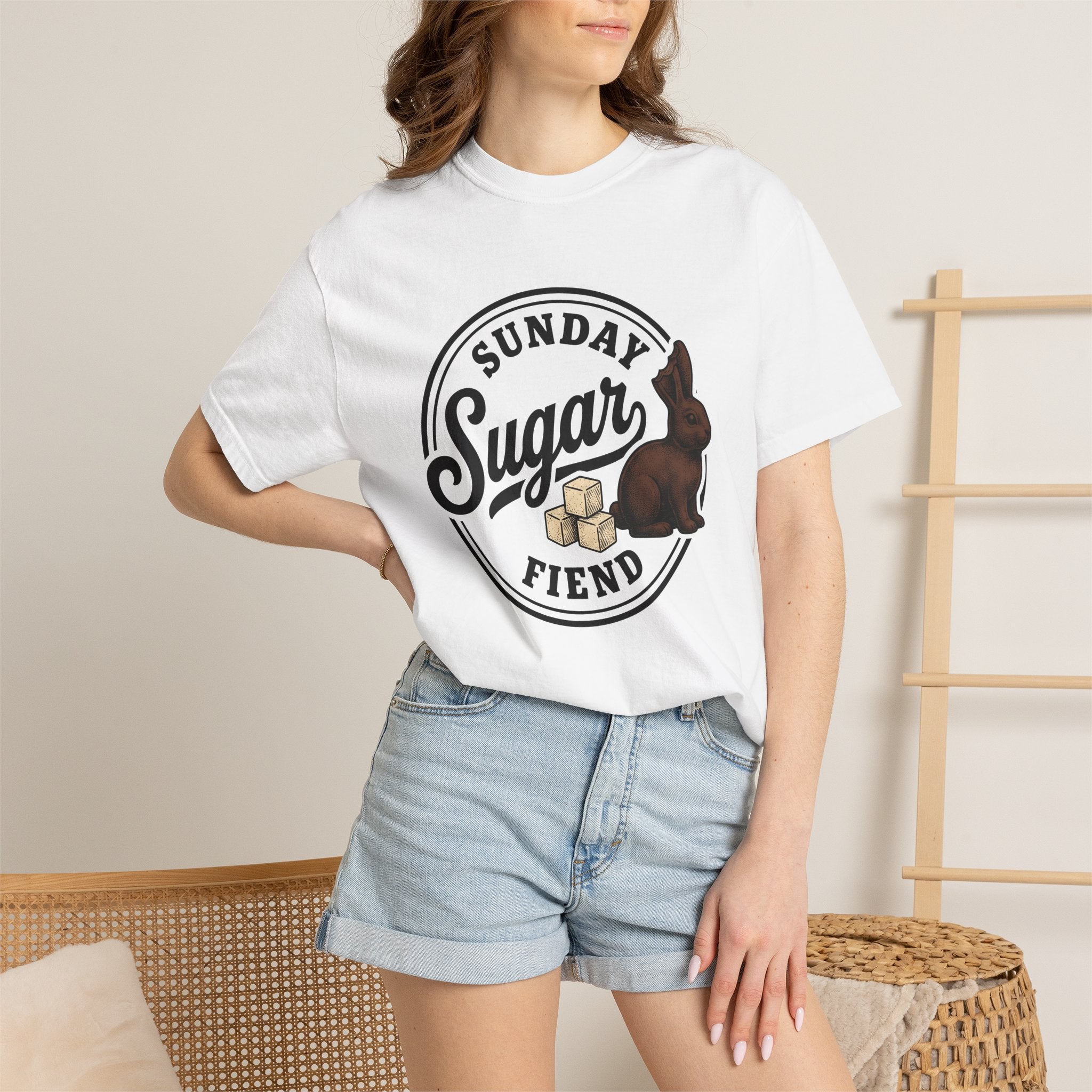 Chocolate Rabbit Shirt Easter Sweets Gift Women Retro Tee Bunny T-Shirt Easter Fan Chocolate Tshirt Vintage Tshirt Candy Graphic Hand Drawn