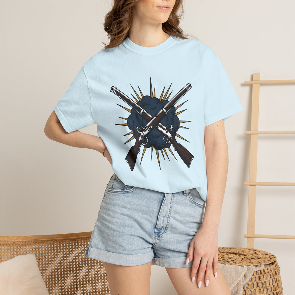 Crossed Rifles Shirt America Nationalism Gift Women Antique Tee Guns T-Shirt American Enthusiast Vintage Tshirt Patriotism Graphic Classic