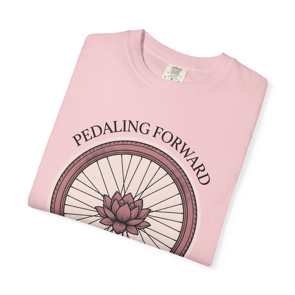 Bicycle Wheel Shirt Sports Cycling Gift Women Line Art Tee Bike T-Shirt Athlete Enthusiast Illustration Graphic Cycling Graphic Vintage