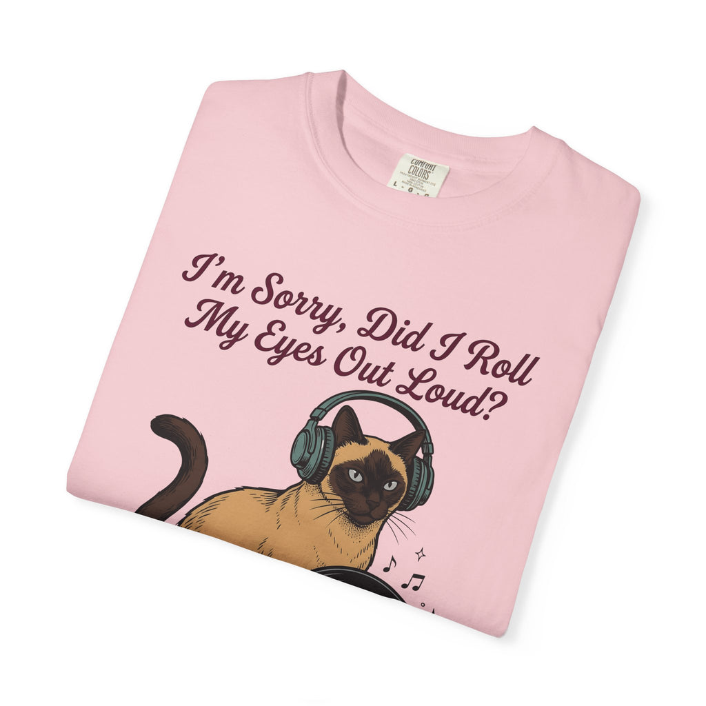 Siamese Pet Shirt Cat Gift Women Sound Gift Women Illustrative Tee Siamese Cat T-Shirt Cat Fan Feline Tshirt Audio Graphic Pop Art Music