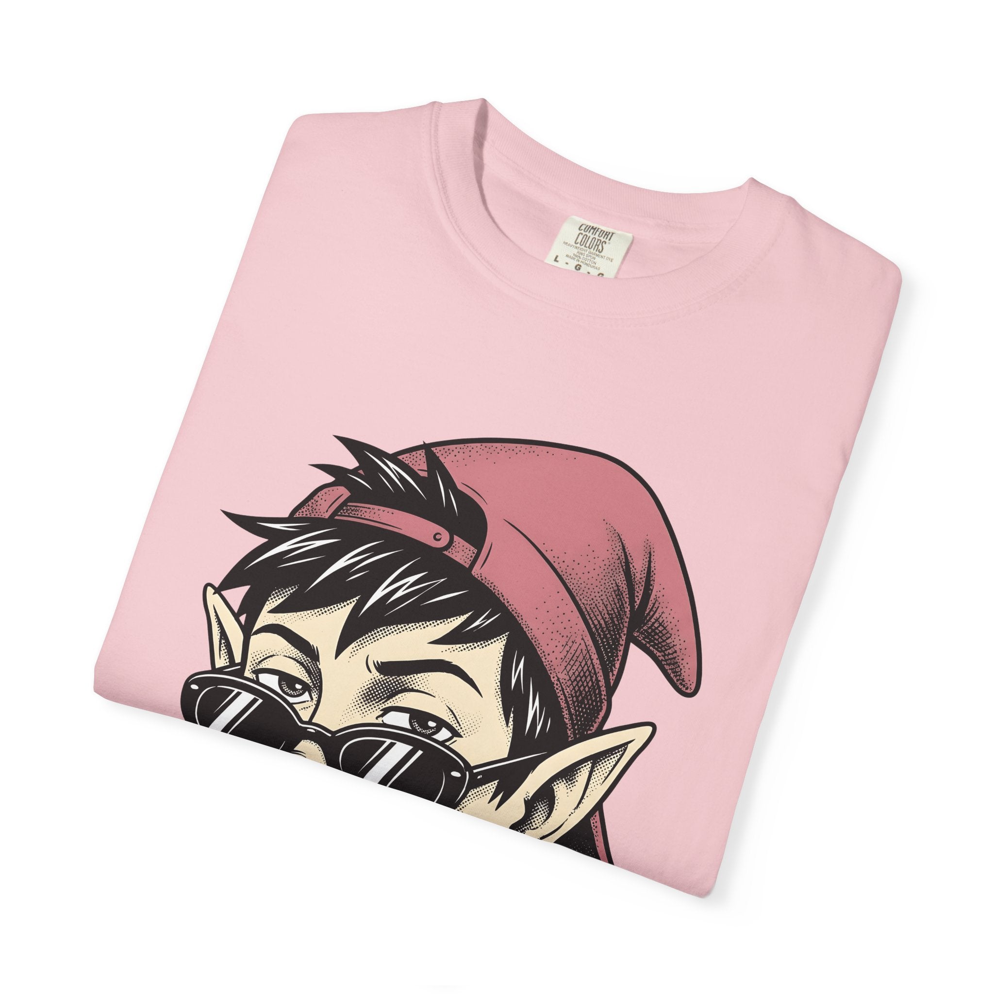 Funny Elf Shirt Christmas Joke Gift Women Comic Tee Elf T-Shirt Xmas Fan Cartoon Tshirt Pun Graphic Vintage Shades Tshirt