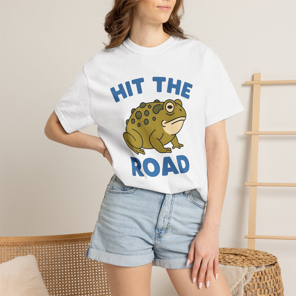 Toad Drawing Shirt Frog Hiking Gift Women Animated Tee Frog T-Shirt Amphibian Enthusiast Cartoon Tshirt Trekking Graphic Classic Journey