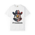 Eagle Western Hat Shirt America Independence Gift Women Graphic Design Tee Cowboy Hat T-Shirt Patriot Fan Typography Tshirt Liberty Graphic