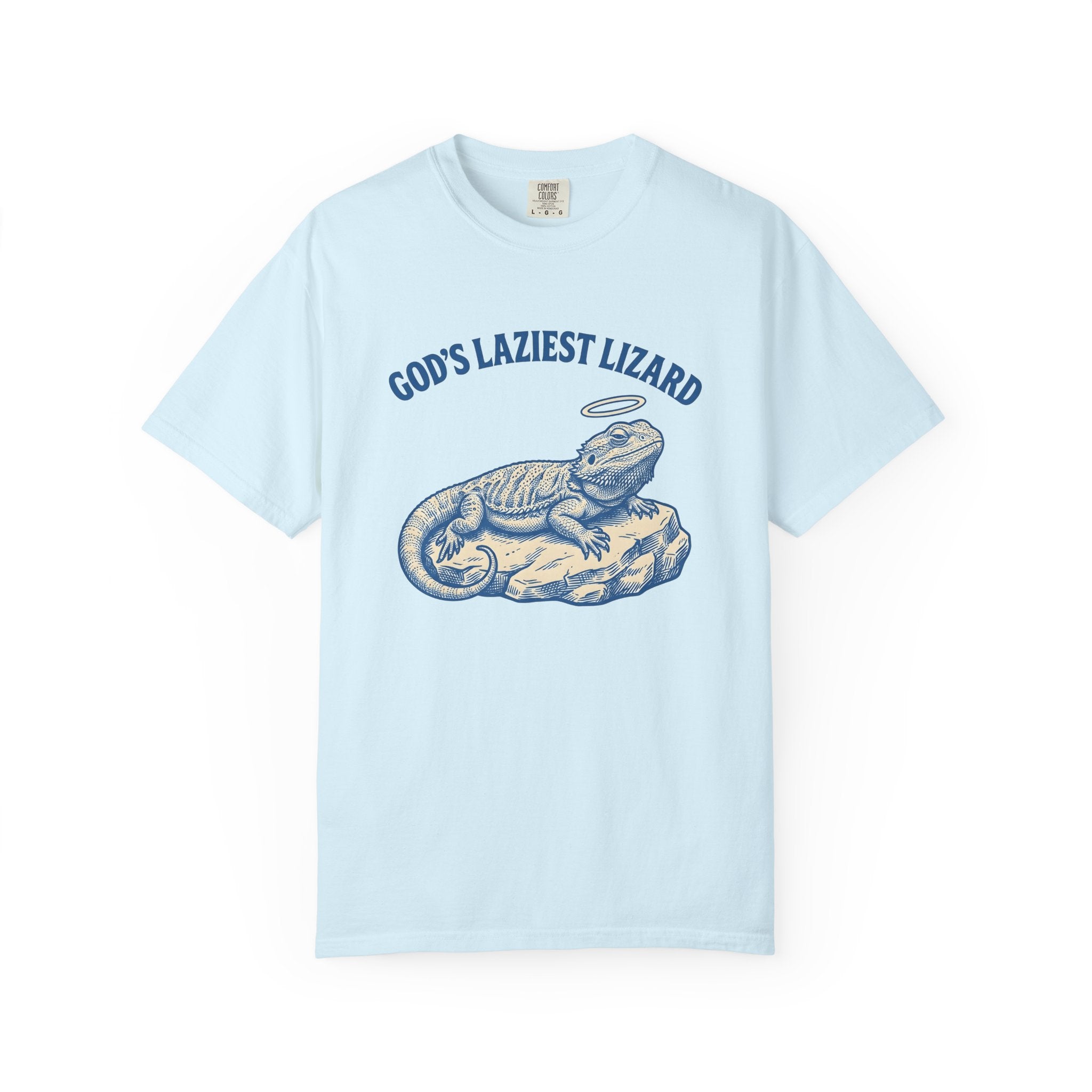Bearded Dragon Shirt Funny Animal Gift Women Vintage Tee Pogona T-Shirt Humor Fan Retro Tshirt Creature Graphic Hand Drawn Halo Tshirt