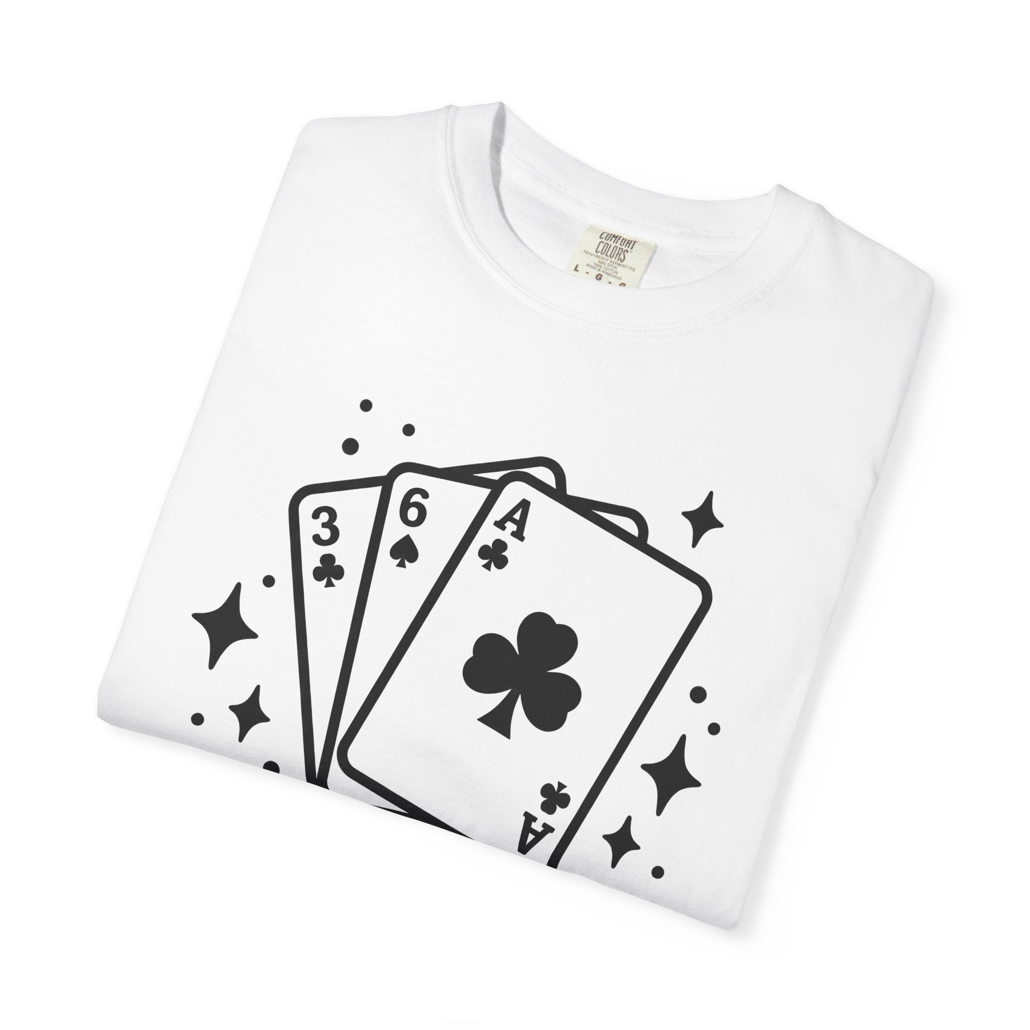 Poker Cards Shirt St Patrick's Day Gambling Gift Women Simple Tee Playing Cards T-Shirt Luck Fan Minimalist Tshirt Betting Graphic Retro