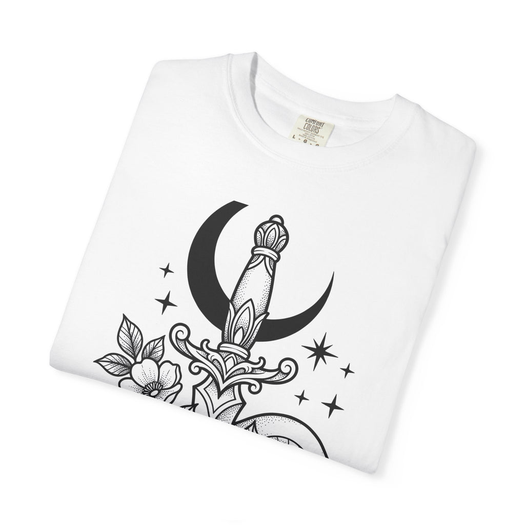 Viper Blade Shirt Boho Chic Alternative Gift Women Body Art Tee Knife T-Shirt Bohemian Fan Tattoo Tshirt Gothic Graphic Clean Lunar Crescent