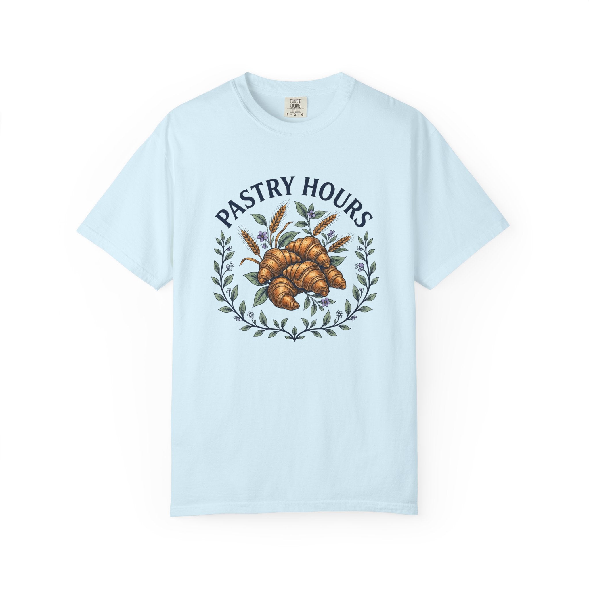 Croissant Treat Shirt Desserts Baked Goods Gift Women Garden Tee Pastry T-Shirt Dessert Fan Cottage Tshirt Bakery Graphic Shabby Chic