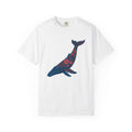 Whale Blossom Shirt Animals Aquatic Gift Women Rustic Tee Whale Flower T-Shirt Wildlife Fan Marine Graphic Tshirt Sleek Plant Tshirt