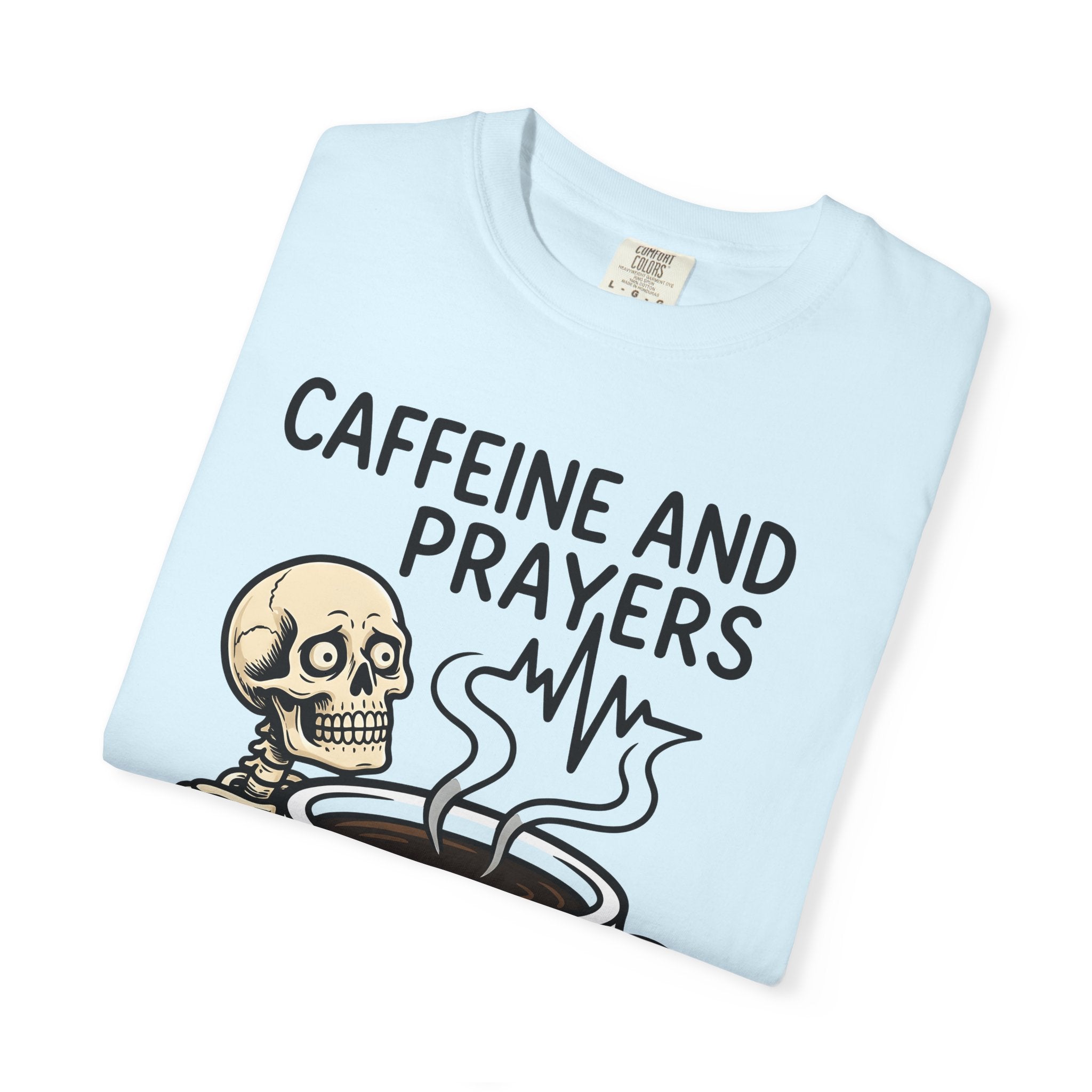 Skeleton Coffee Cup Shirt Nurses Coffee Gift Women Cartoon Tee Coffee Mug T-Shirt Nurse Enthusiast Comic Tshirt Caffeine Graphic Retro