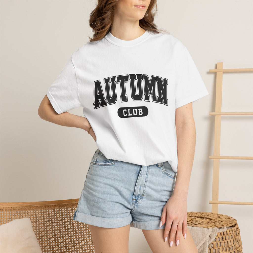 Varsity Type Shirt Autumn Pumpkin Gift Women Hand Drawn Tee Lettering T-Shirt Fall Fan Illustrated Tshirt Gourd Graphic Modern Standout