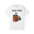 Skeleton Coffee Cup Shirt Coffee Party Gift Women Animated Tee Coffee Mug T-Shirt Coffee Fan Cartoon Tshirt Party Graphic Strong Skull Face