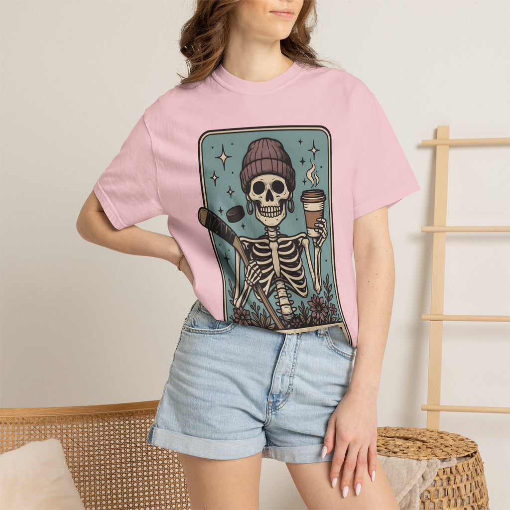 Skeleton Hockey Shirt Moms Games Gift Women Illustrative Tee Hockey T-Shirt Mom Fan Hockey Art Tshirt Gaming Graphic Classic Coffee Mug