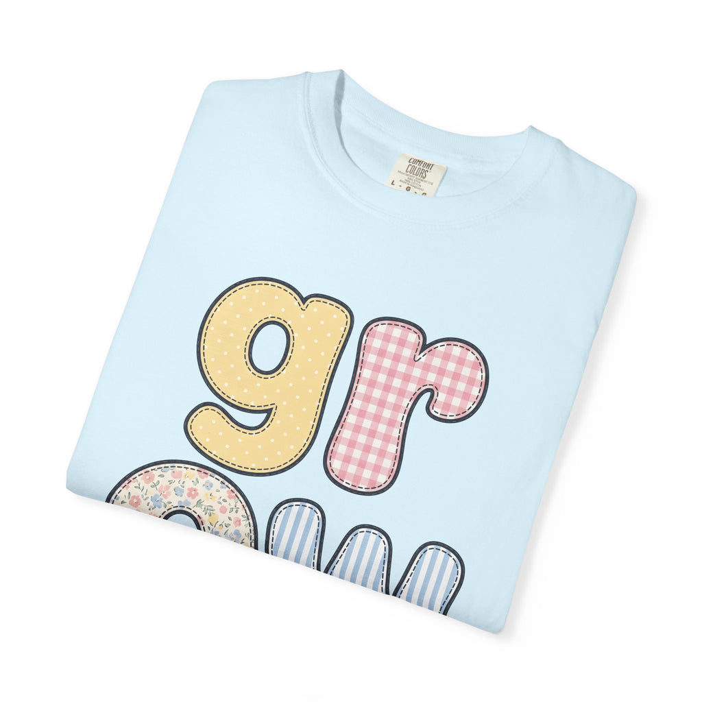 Stitched Letters Shirt Teachers Learning Gift Women Sweet Tee Lettering T-Shirt Educator Enthusiast Cute Tshirt Education Graphic Old School