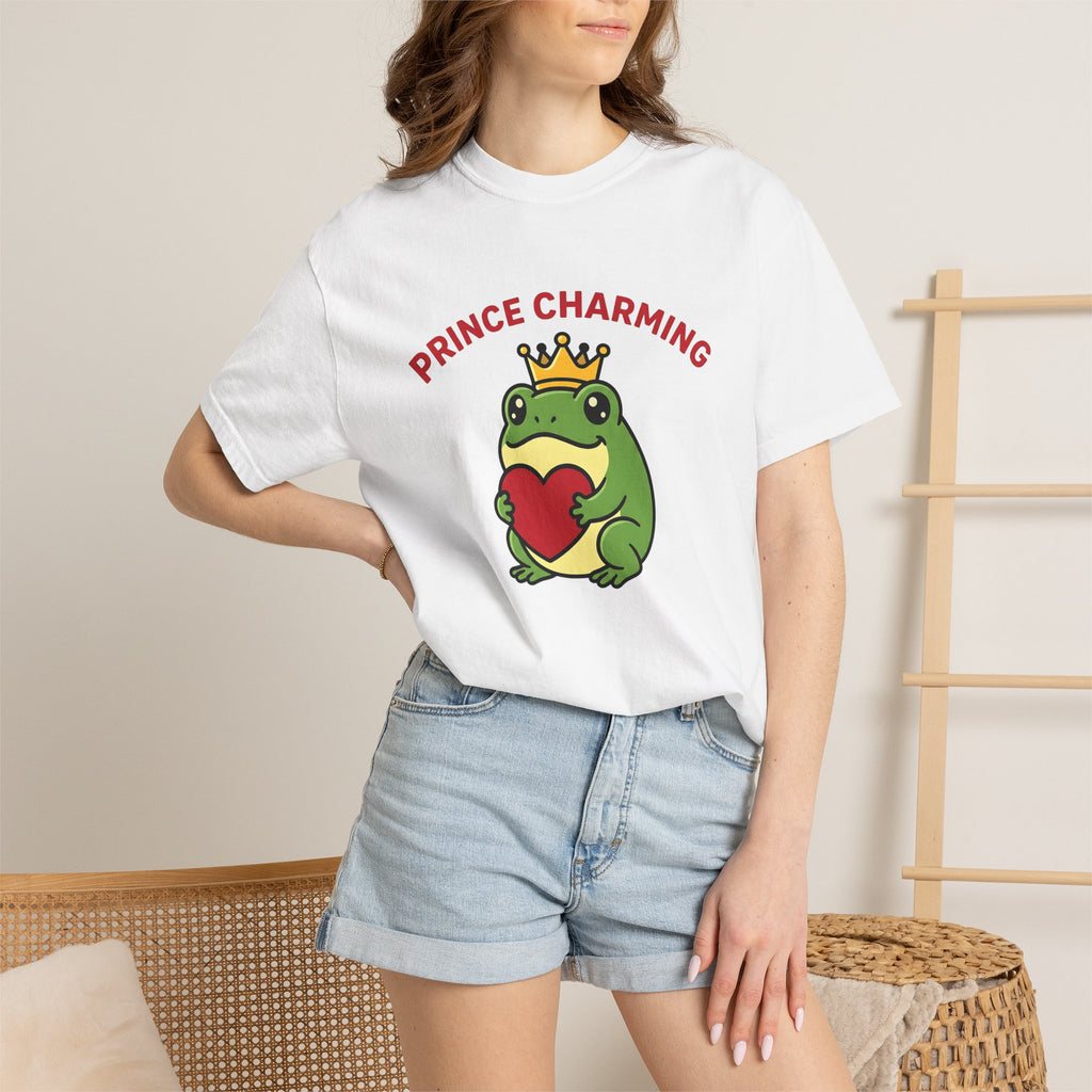 Frog Crown Shirt St. Valentine's Day Creature Gift Women Kawaii Tee Toad T-Shirt Valentine Fan Cute Tshirt Animal Graphic Animated Heart