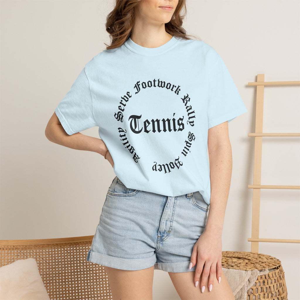 Tennis Quote Shirt Tennis Competitor Gift Women Old English Tee Quote T-Shirt Tennis Fan Vintage Tshirt Athlete Graphic Hand Drawn Band