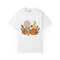 Wrapped Pumpkin Shirt Halloween Autumn Gift Women Kawaii Tee Gourd T-Shirt Halloween Fan Cute Tshirt Fall Graphic Comic Fall Leaves Tshirt