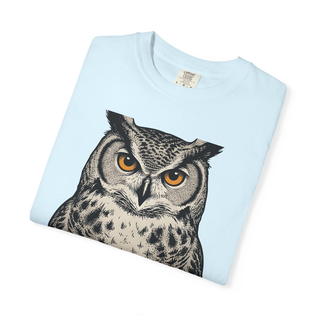 Owl Pocket Watch Shirt Owl Animal Gift Women Vintage Tee Pocket Watch T-Shirt Owl Enthusiast Antique Tshirt Wildlife Graphic Hand Drawn