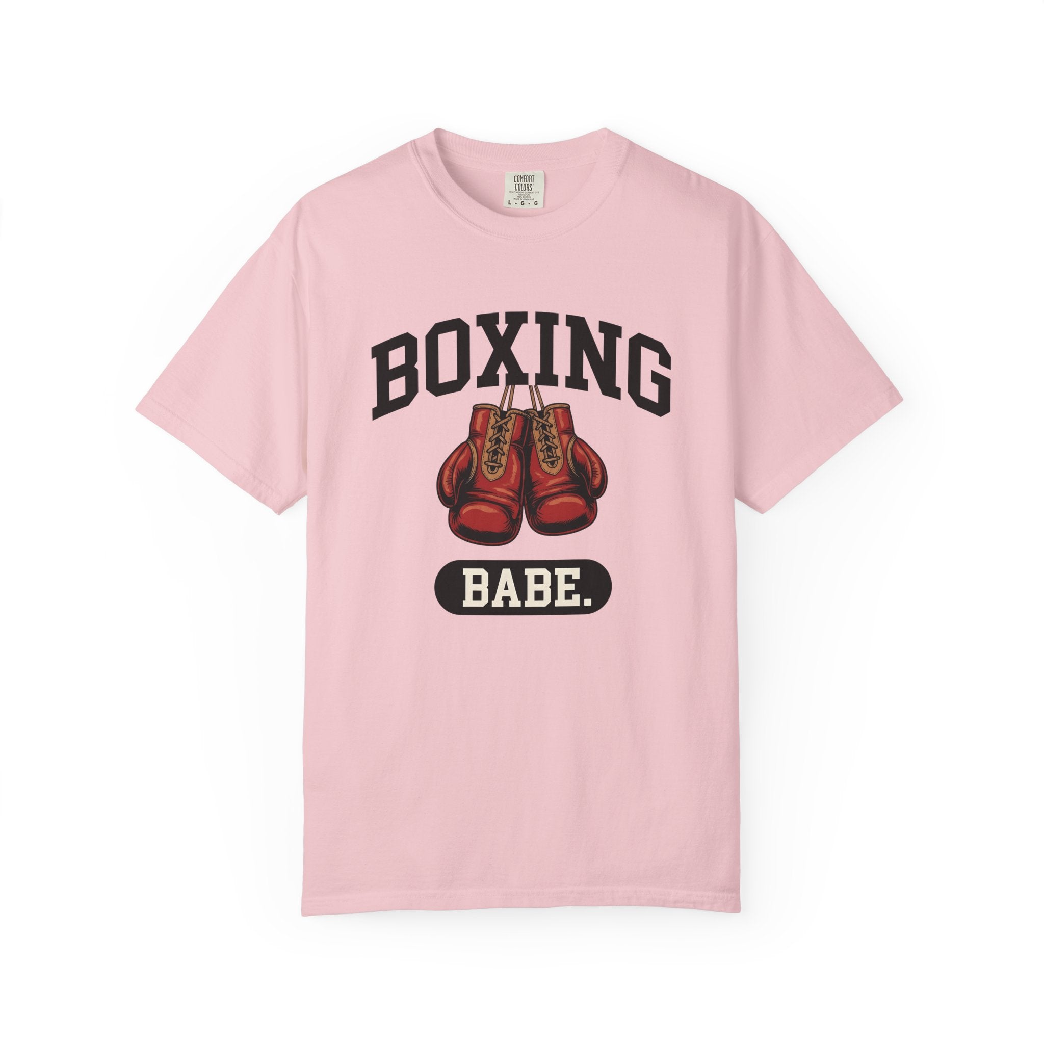 Boxing Gloves Shirt Boxing Fitness Gift Women Bold Graphic Tee Punching Bag T-Shirt Boxer Fan Graphic Design Illustration Workout Graphic