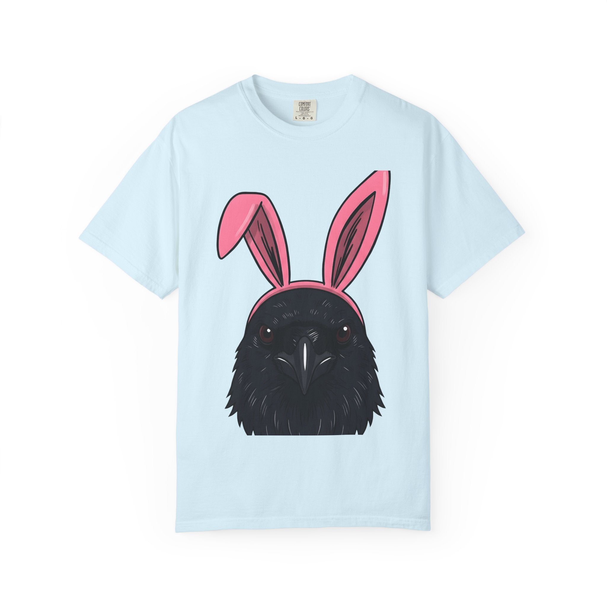 Blackbird Bunny Ears Shirt Easter Comedy Gift Women Animated Tee Rabbit Ears T-Shirt Easter Fan Cartoon Tshirt Humor Graphic Doodle Critter