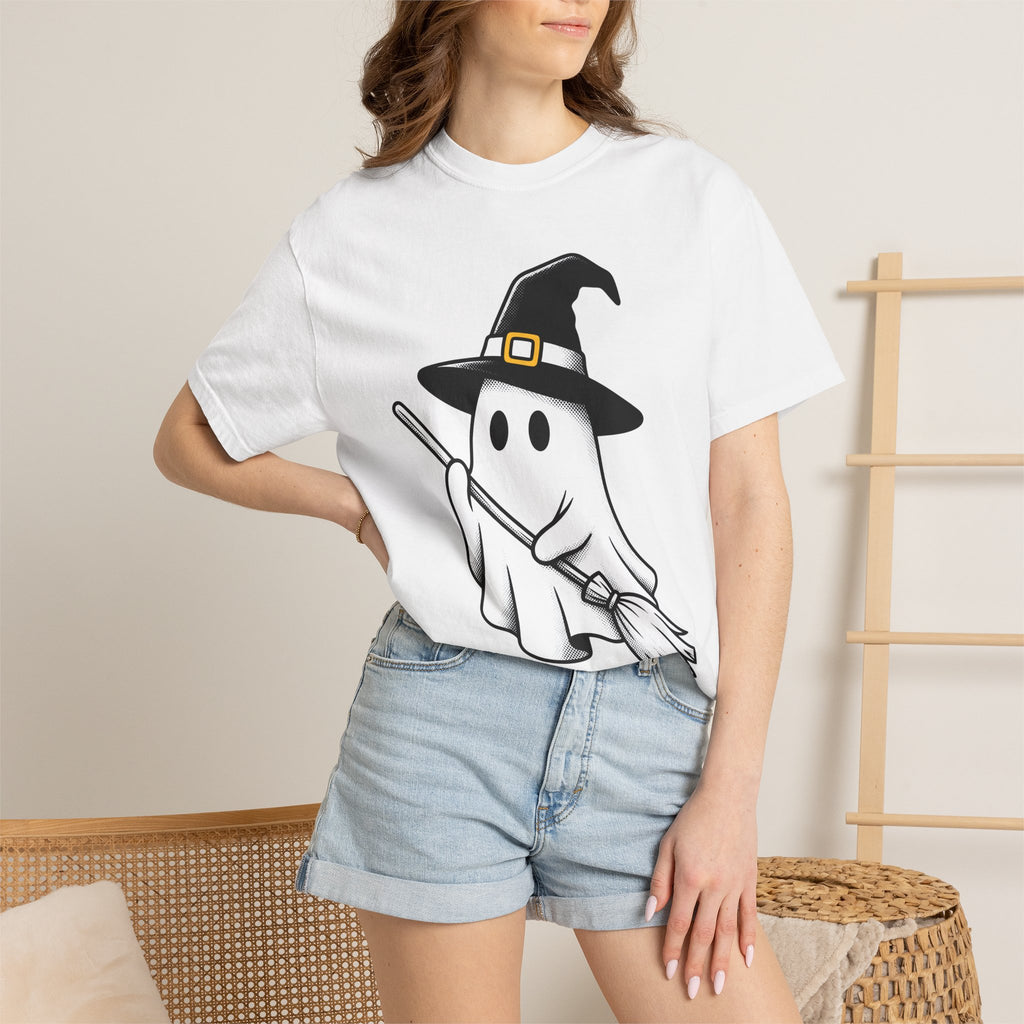 Phantom Witch Shirt Halloween Fantasy Gift Women Comic Tee Sorceress T-Shirt Horror Fan Cartoon Tshirt Mythical Graphic Hand Drawn Witch
