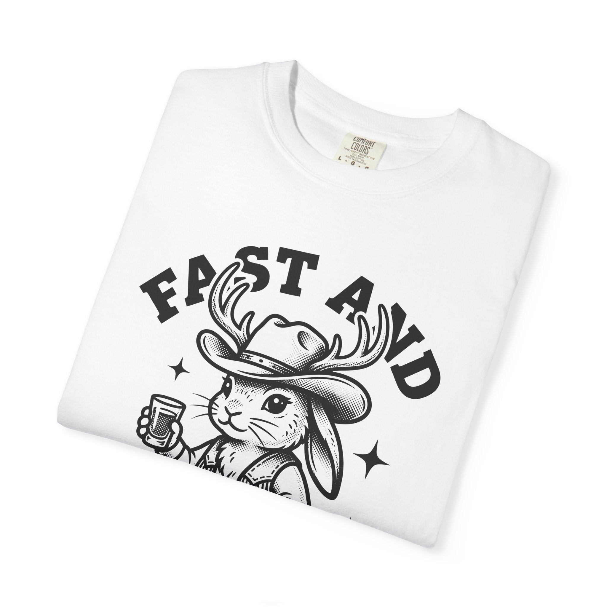 Antler Cowboy Shirt Cowgirl Creatures Gift Women Rustic Tee Buckaroo T-Shirt Rodeo Fan Country Tshirt Wildlife Graphic Doodle Star Pattern