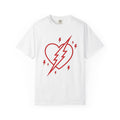 Love Heart Shirt Valentine's Day Romance Gift Women Simple Tee Heart T-Shirt Valentine Fan Minimalist Tshirt Amour Graphic Strong Flash