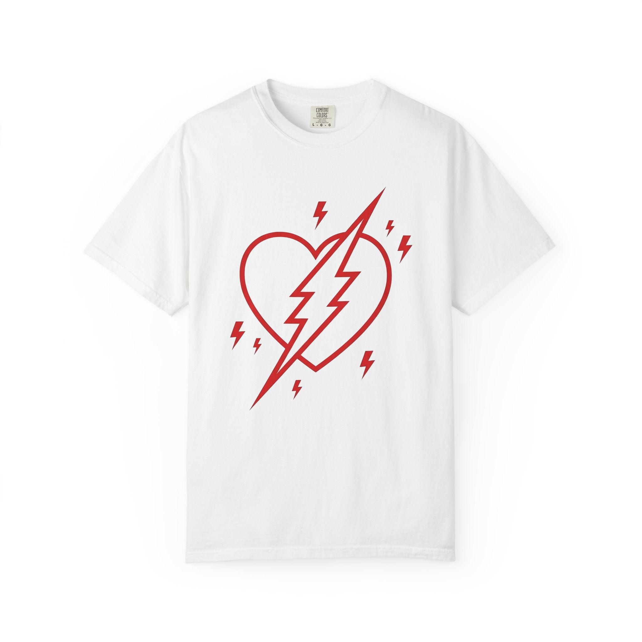 Love Heart Shirt Valentine's Day Romance Gift Women Simple Tee Heart T-Shirt Valentine Fan Minimalist Tshirt Amour Graphic Strong Flash