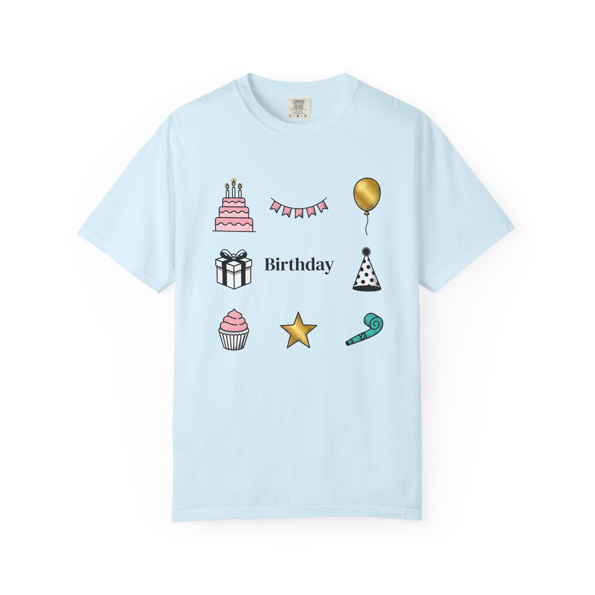 Birthday Graphics Shirt Birthday Event Gift Women Sketch Tee Birthday T-Shirt Birthday Enthusiast Drawing Party Graphic Clean Pastry Tshirt