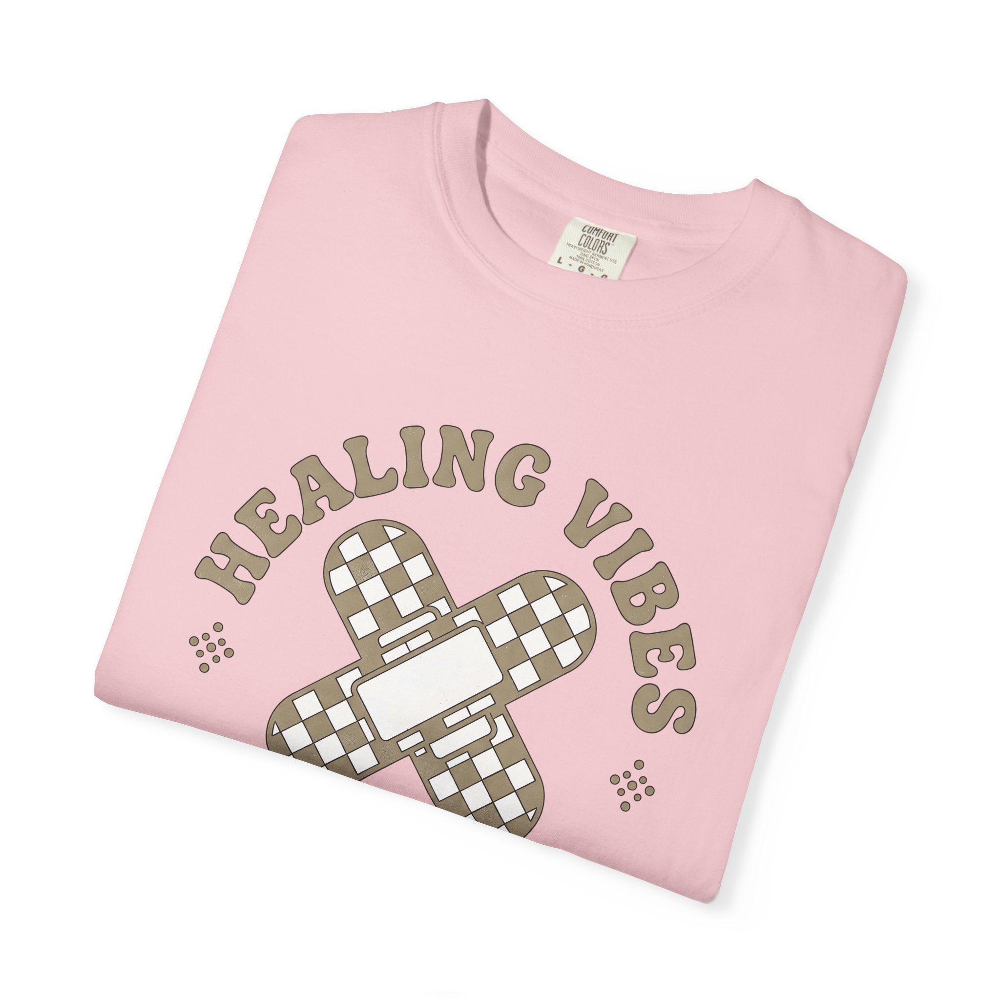 Band Aid Design Shirt Nurses Health Gift Women Vintage Tee Bandage T-Shirt Nurse Enthusiast Retro Tshirt Wellness Graphic Simple Plaid Print