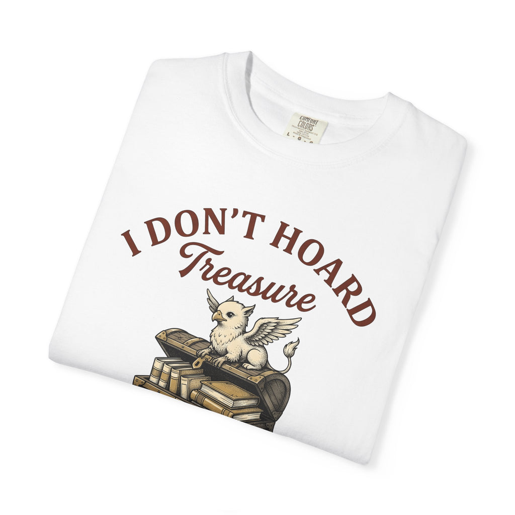 Griffin Treasure Box Shirt Book Mythology Gift Women Retro Tee Treasure Chest T-Shirt Reader Fan Vintage Tshirt Mythical Graphic Sketch