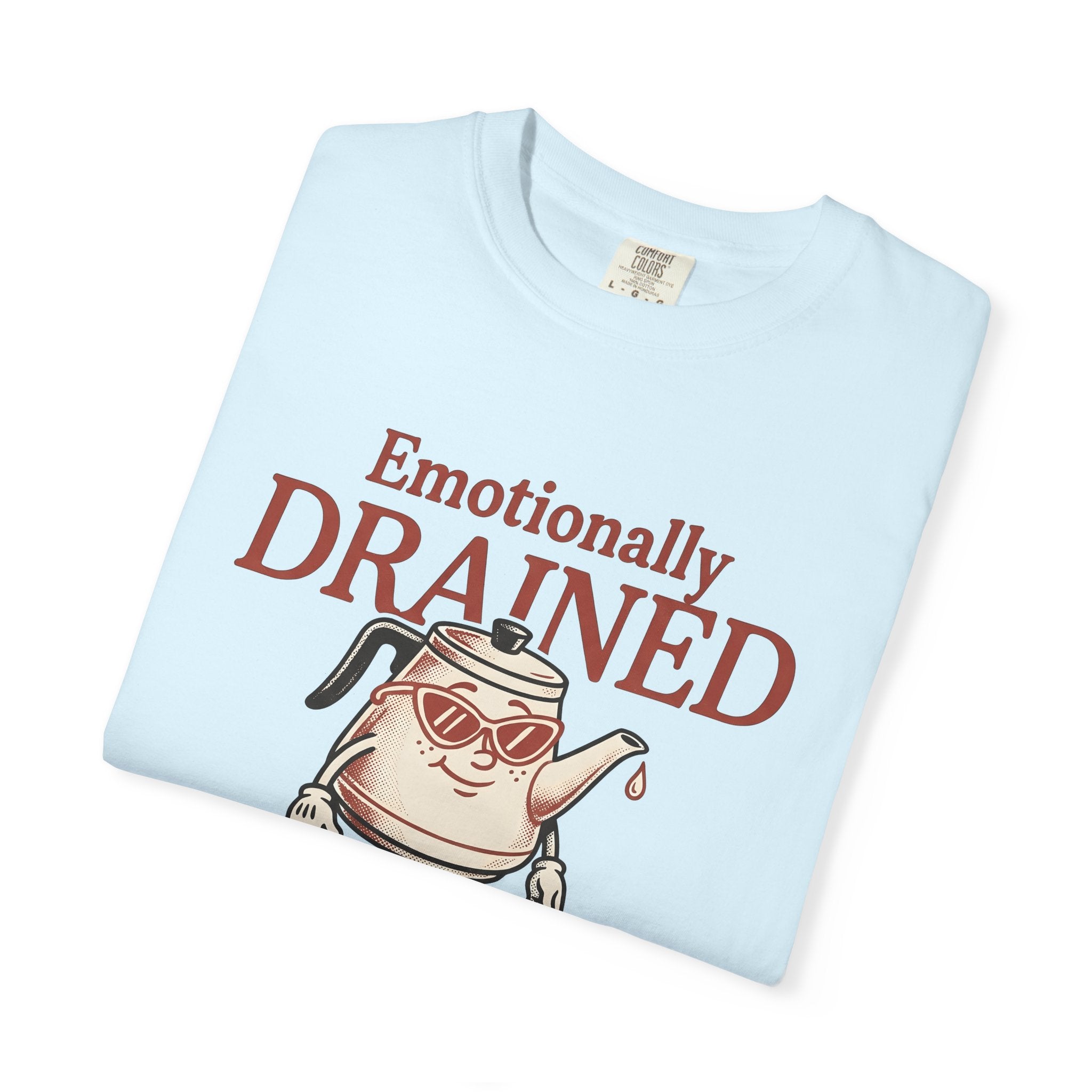 Kettle Illustration Shirt Coffee Comedy Gift Women Sketch Tee Teapot T-Shirt Coffee Fan Drawing Graphic Tshirt Outline Sunglasses Tshirt
