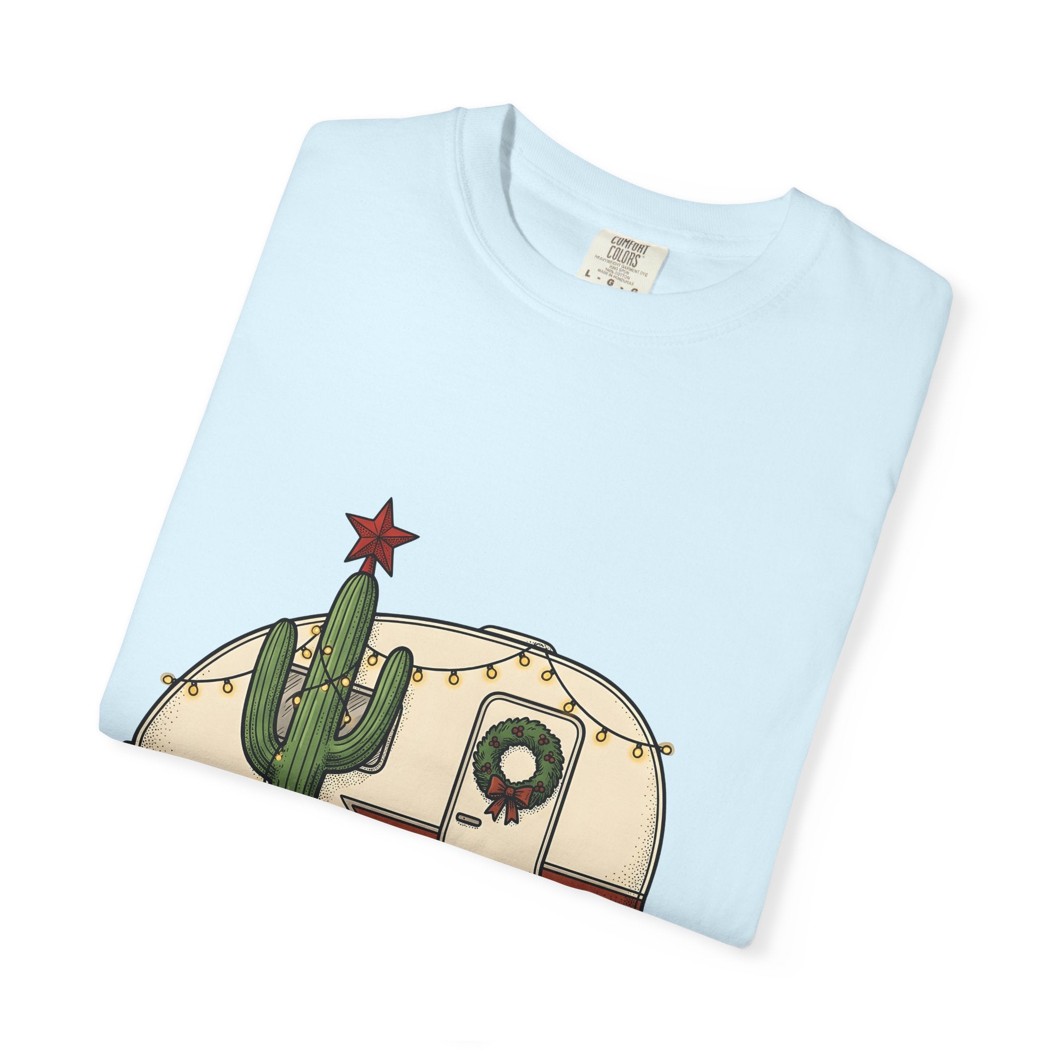 Succulent Trailer Shirt Camping Holiday Gift Women Hippie Tee Succulent Cart T-Shirt Camper Fan Boho Tshirt Christmas Graphic Retro Garland