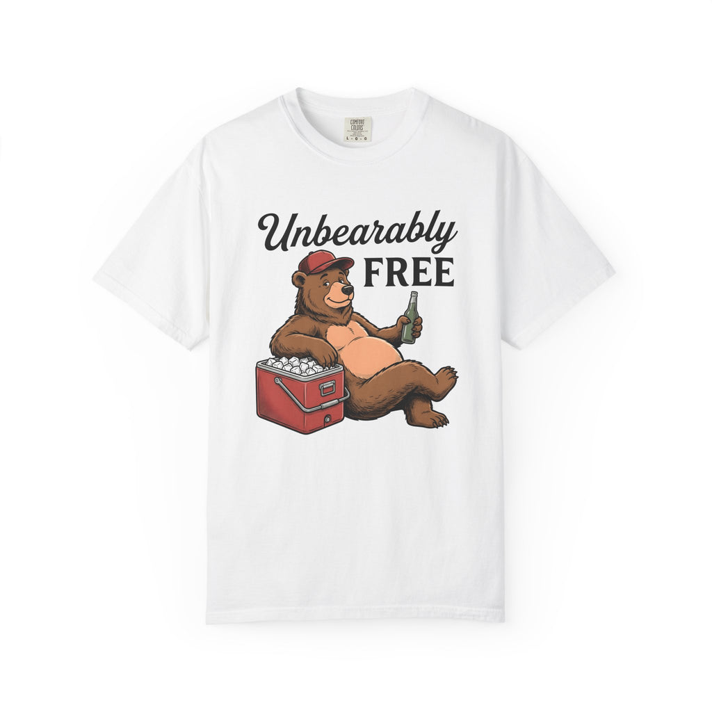 Bear Drinking Shirt 4th Of July Humor Gift Women Cartoon Tee Bear T-Shirt Patriot Fan Teddy Tshirt Funny Graphic Vintage Cooler Tshirt