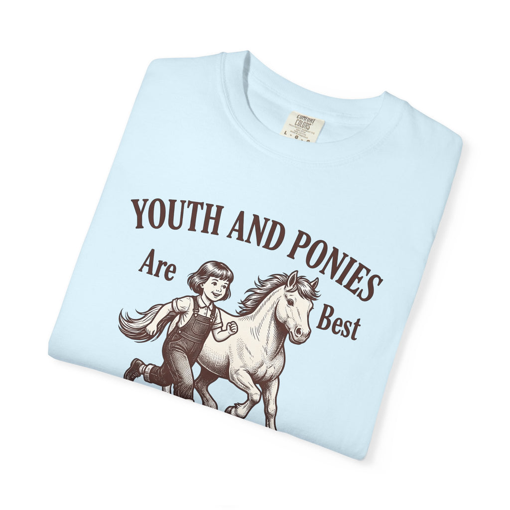 Child Pony Shirt Horse Farm Gift Women Vintage Tee Foal T-Shirt Equestrian Enthusiast Retro Tshirt Ranch Graphic Hand Drawn Overalls Tshirt