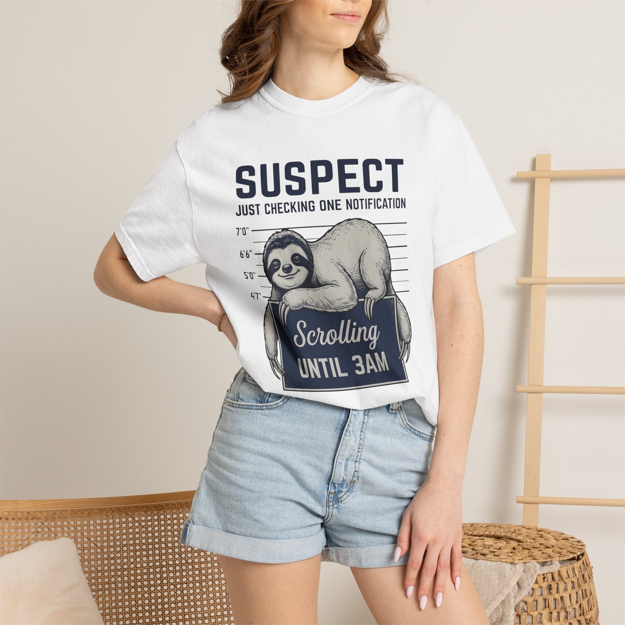 Sloth Art Shirt Sloth Comedy Gift Women Sketch Tee Sloth T-Shirt Sloth Fan Sloth Illustration Tshirt Humor Graphic Line Art Id Board Tshirt
